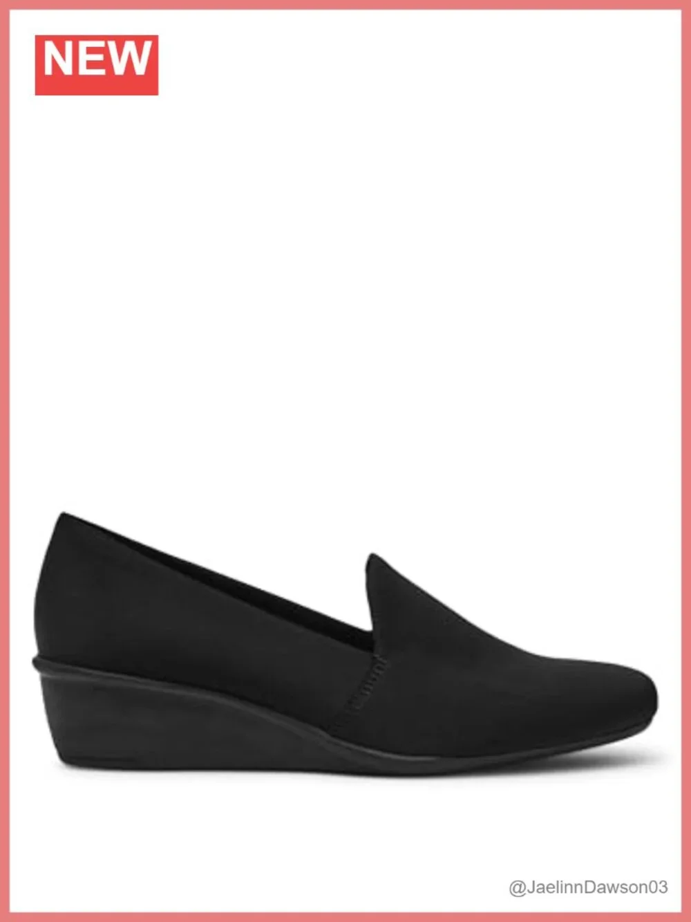 Anne Klein Wedge Heel Pump Slip-On Business Casual Office Comfortable Almond